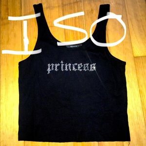 ISO “Princess” crop tank top wife beater forever21